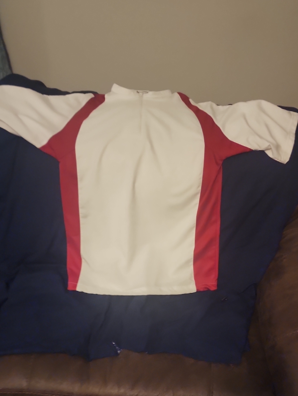 White and Red Worth Athletic Jersey